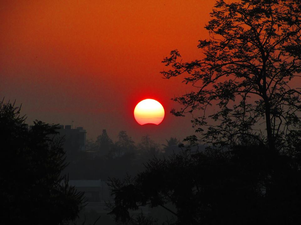 солнечное затмение в индии